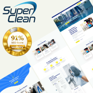 SuperClean – Website für Gebäudereinigung mit starker Auffindbarkeit und hohem Google-Rankingpotenzial | 91% SEO