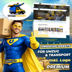 UmzugsHelden24 OnePage – Website für Umzug & Transport | Premium Design