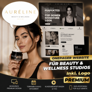 Auréline – Elegante Website für Kosmetikstudios & Beautysalons